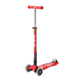 Micro Maxi Scooter Deluxe Foldable 3 Tekerlekli Scooter LED Red